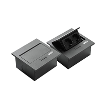 پریز توکار کابینت مدل USB دار و یک پریز سارو Plug-L2-U