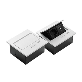پریز توکار کابینت مدل USB دار و یک پریز سارو Plug-L2-U